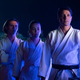 Robby (Tanner Buchanan) and Sam (Mary Mouser) are Daniel’s (Ralph Macchio) new pupils in Cobra Kai season two.